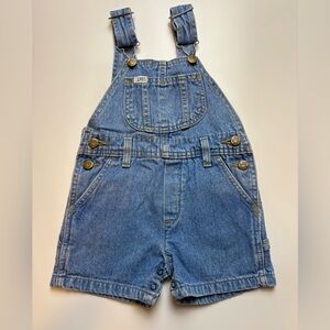 Vintage Lee Denim Kids Bib Overalls 3t USA Made Shortall Farm